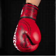 Боксерські рукавиці Phantom Muay Thai 14 унцій, червоний, код: PHBG2505-14