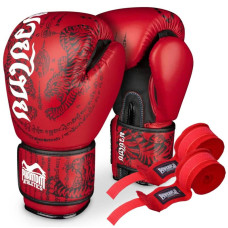 Боксерські рукавиці Phantom Muay Thai 14 унцій, червоний, код: PHBG2505-14