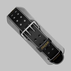 Пояс для важкої атлетики RDX 4 шкіряний Black Gold S, код: WBS-4RB-S