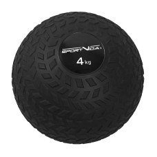 Слембол (медичний м"яч) для кросфіту SportVida Slam Ball 4 кг, чорний, код: SV-HK0346