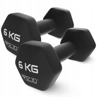 Гантелі вінілові 4Fizjo Classic 2x6 кг, чорний, код: P-5905973403191