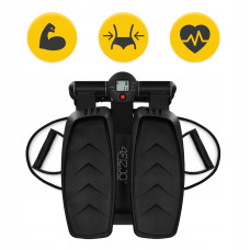 Степпер (міні-степпер) 4Fizjo Evo з еспандерами Black, код: P-5905973403863