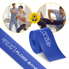 Стрічка компресійна для флосингу 4Fizjo Floss Band 2070x50x15 мм, синій, код: P-5905973405232