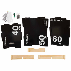Пліобокс для кросфіту Zelart Wood Plyo Box 1шт, 60см, чорний, код: TA-4774-1