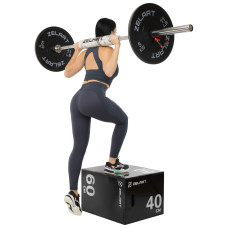 Пліобокс для кросфіту Zelart Wood Plyo Box 1шт, 60см, чорний, код: TA-4774-1