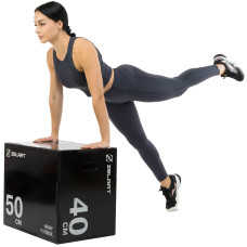 Пліобокс для кросфіту Zelart Wood Plyo Box 1шт, 60см, чорний, код: TA-4774-1