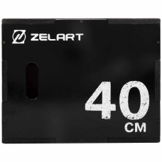 Пліобокс для кросфіту Zelart Wood Plyo Box 1шт, 60см, чорний, код: TA-4774-1