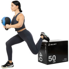 Пліобокс для кросфіту Zelart Wood Plyo Box 1шт, 60см, чорний, код: TA-4774-1
