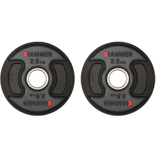 Олімпійські диски професійні Hammer PU Weight Discs 2х2,5 kg, код: 17041-S25