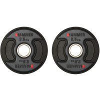 Олімпійські диски професійні Hammer PU Weight Discs 2х2,5 kg, код: 17041-S25