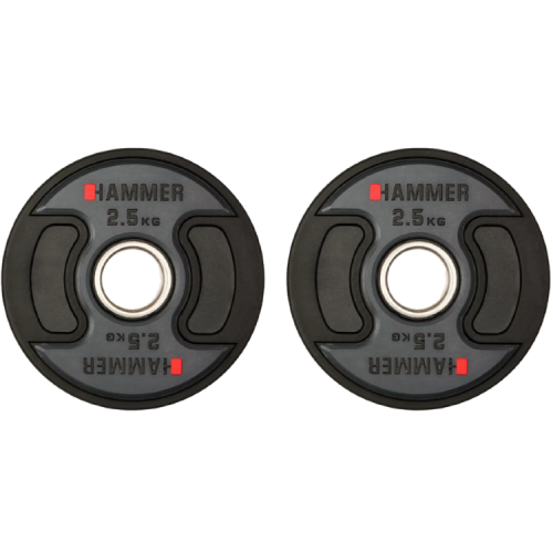 Олімпійські диски професійні Hammer PU Weight Discs 2х2,5 kg, код: 17041-S25