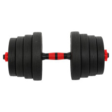 Гантелі трансформер перетворюються на штангу BioGym 3в1 30кг, чорний-червоний, код: TA-9455-30