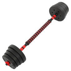 Гантелі трансформер перетворюються на штангу BioGym 3в1 30кг, чорний-червоний, код: TA-9455-30