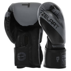 Рукавички боксерські Venum Impact 14 унції, сірий-чорний, код: BO-0870_14GRBK