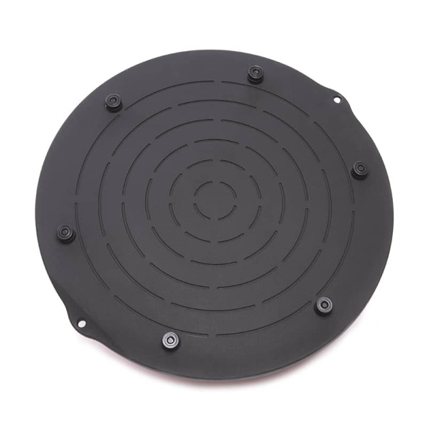Балансировочная платформа цільна Bosu Mini з двома еспандерами 48х15 см чорний-блакитний, код: FI-1936_BKN-S52
