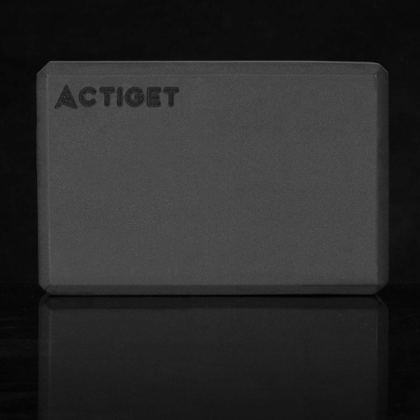 Блок для йоги Actiget EVA 23 x 15 x 7.5 см ACT0058 Black, код: ACT0058