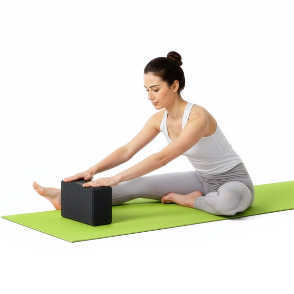 Блок для йоги Actiget EVA 23 x 15 x 7.5 см ACT0058 Black, код: ACT0058