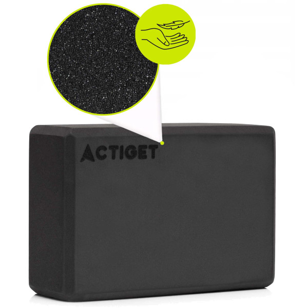 Блок для йоги Actiget EVA 23 x 15 x 7.5 см ACT0058 Black, код: ACT0058