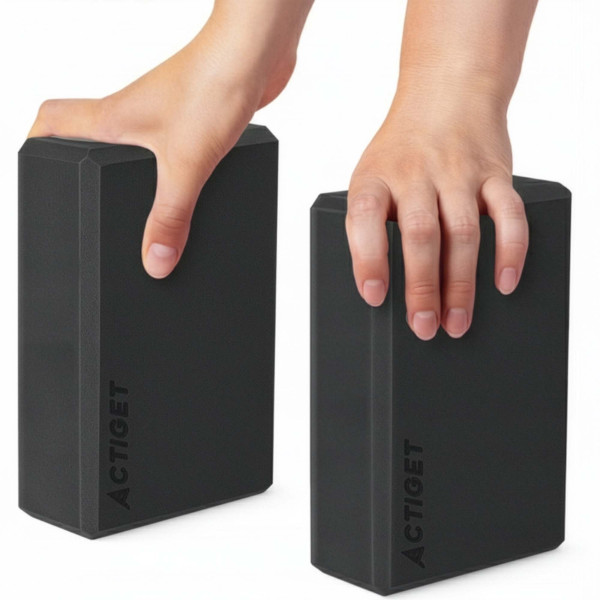 Блок для йоги Actiget EVA 23 x 15 x 7.5 см ACT0058 Black, код: ACT0058