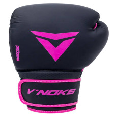 Боксерські рукавички V`Noks Ultima Black Fuxia 12 унцій, код: 60181_12-RX
