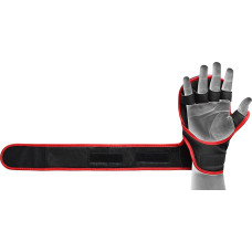 Рукавиці для ММА (Греплінгові рукавички) RDX F6 Kara Matte Red Plus L/XL, код: GSR-F6MR-L/XL+