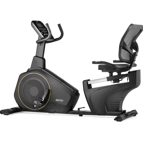 Горизонтальний велотренажер Gymtek XBR6000 електромагнітний золотистий, код: 5905884422632
