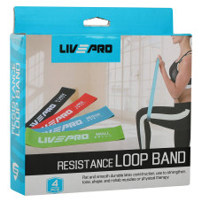 Набір резинок для вправ стрічки опору Loop Bands LiveUp 4шт, код: LP8412