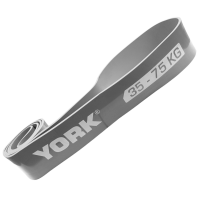 Резинка для фітнесу York 35-75кг - 2080x85x4,5 мм, сірий, код: 0014961805079
