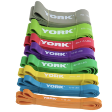 Резинка для фітнесу York 35-75кг - 2080x85x4,5 мм, сірий, код: 0014961805079