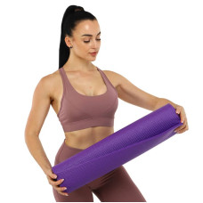 Килимок для фітнесу та йоги FitGo 1730х610х6 мм, фіолетовий, код: FI-8724_V