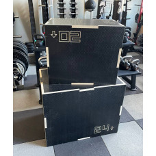 Пліометричний бокс (тумба для кросфіту) Generation Fitness FF32G4A 50/61/76см (чорний), код: 523484-AX