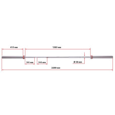 Гриф для кроссфіта Zelart 680 кг, код: TA-7238