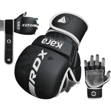Рукавиці для ММА RDX F6 Kara Matte White Plus L/XL, код: GSR-F6MW-L/XL+