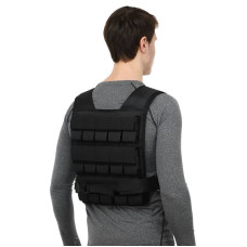 Жилет обтяжувач з регулюванням ваги Zelart 30кг, чорний, код: TA-7815-30-S52