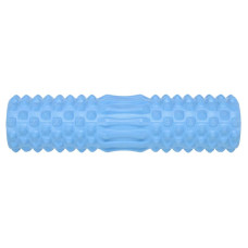 Ролер масажний циліндр (ролик мфр) FitGo Grid Spine Roller, 450x105 мм, блакитний, код: FI-9389_N
