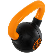 Гиря тренувальна цільна гумова LiveUp Urethane Competition Kettlebell 6кг, -помаранчевий, код: UAZE5336-6