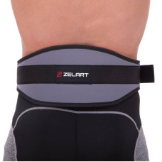 Пояс атлетичний посилений регульований Zelart ширина 15см XXL сірий, код: SB-165506_XXL-S52