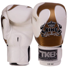 Рукавички боксерські Top King Empower шкіряні 14 унцій, чорний-золотий, код: TKBGEM-01_14BK-S52