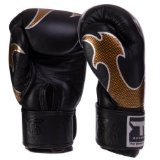 Рукавички боксерські Top King Empower шкіряні 14 унцій, чорний-золотий, код: TKBGEM-01_14BK-S52