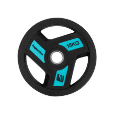 Диск олімпійський прогумований inSPORTline Herk OL 15 кг, чорний, код: 9196-IN