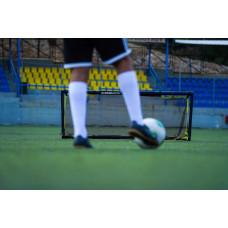 Ворота футбольні Bazooka Goal 3в1 2000х750 мм, чорний-жовтий, код: 3266-IN