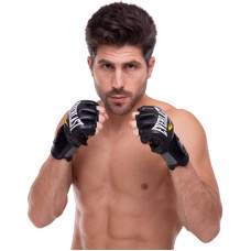 Рукавички для змішаних єдиноборств MMA Everlast Pro Style S-M чорний, код: EV7778_SMBK