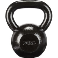 Гиря чавунна Toorx 20 кг з гумовою підставкою Black, код: 931122-SVA