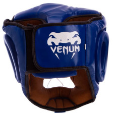 Шолом для єдиноборств Venum з прозорою маскою XL, синій, код: VL-8348_XLBL