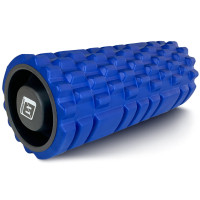 Масажний ролик EasyFit Grid Roller v.1.1 міцний масажер 330х140 мм, синій, код: EF-2020a-BL