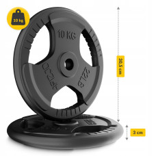 Диск металевий 4Fizjo 26 мм, 2x10 кг, чорний, код: P-5905973401388