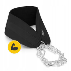 Пояс атлетичний для обтяження 4Fizjo Dip Belt 100 см, чорний, код: P-5905973402262