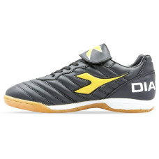 Взуття для футзалу чоловіча Diadora розмір 45 (30см), чорний-жовтий, код: OB-9609-BKY_45