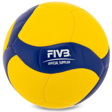 М"яч волейбольний Mikasa №4 PU, жовтий-синій, код: V455W-S52