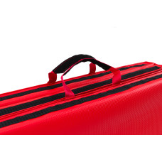 Мат гімнастичний Hop-Sport HS-065FM твердий з липучкою 5см червоний, код: 5902308220218